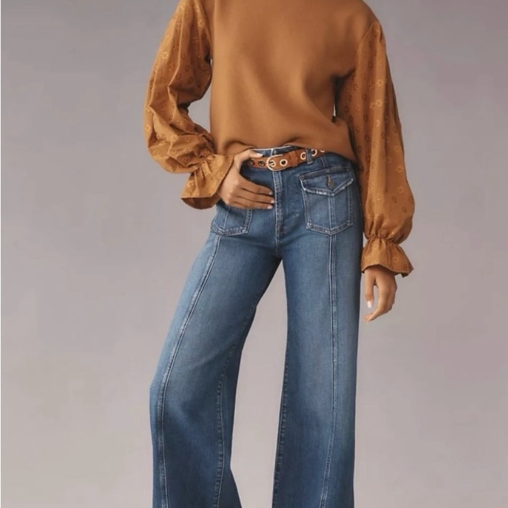 Anthropologie Puff Sleeve Sweater